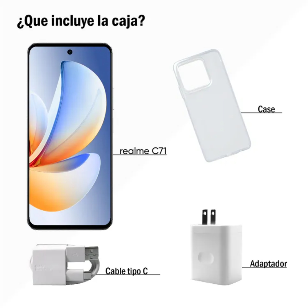 Celular Realme C71 256GB 4GB Blanco INT MRX5303 Co (2)