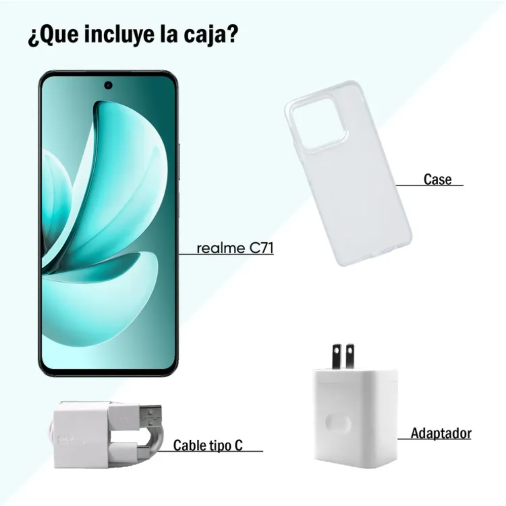 Celular Realme C71 256GB 4GB Verde INT MRX5303 CO (2)