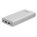 Power Bank 20000mAh Blanca  /2 puertos USB + 1 Puerto Tipo C entrada y Salida + 1 puerto de entrada  micro usb (2)