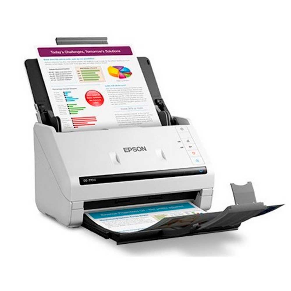 Escáner Epson WorkForce DS-770ll vertical - Blanco (2)