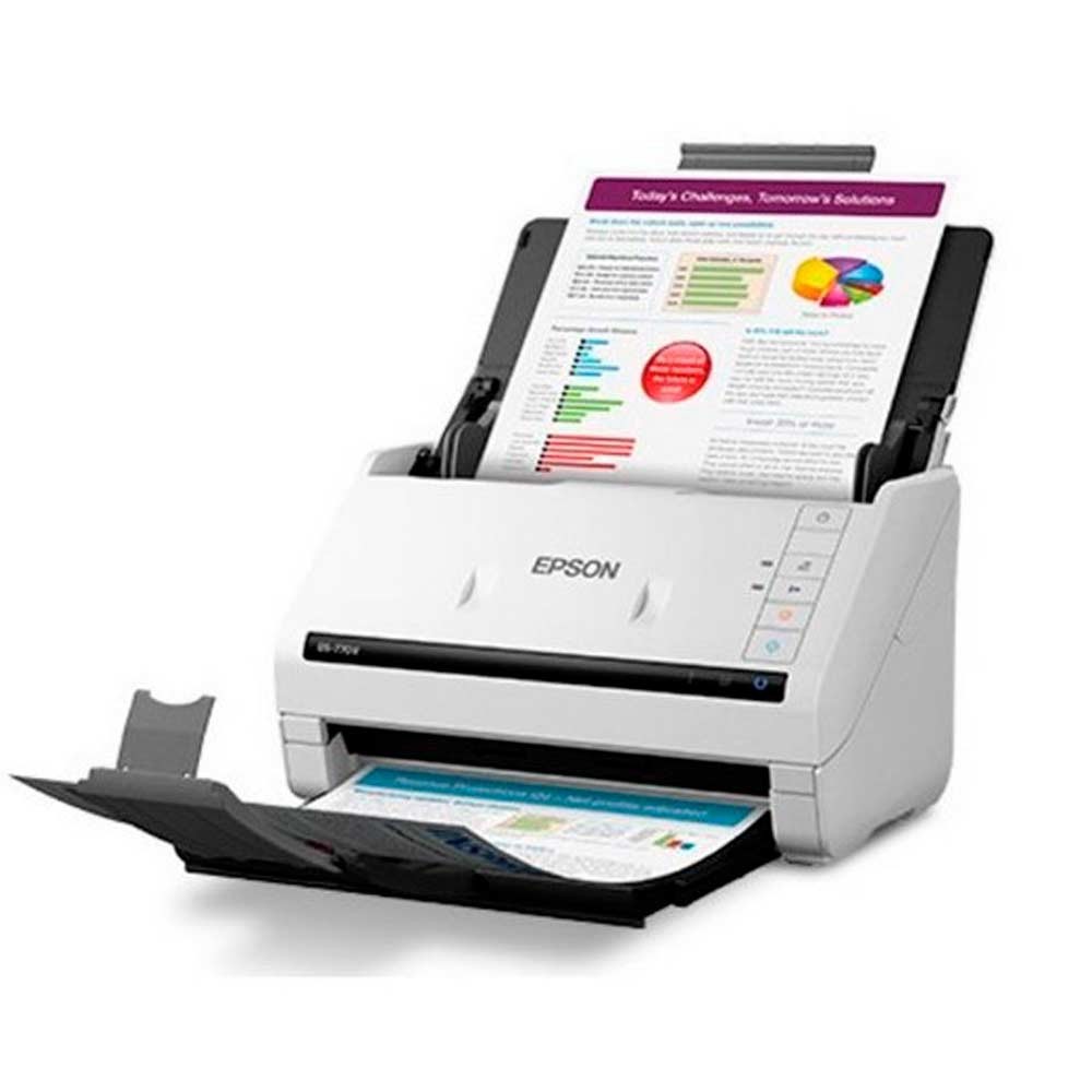 Escáner Epson WorkForce DS-770ll vertical - Blanco (3)