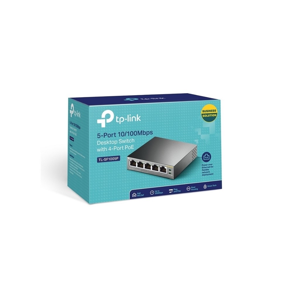 Switche TP-LINK PoE 10/100 de 5 Puertos (3)