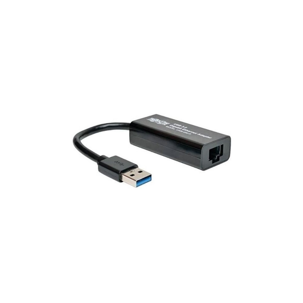 Adaptador de Red NIC USB 3.0 a Gigabit Ethernet, 10Mbps / 100Mbps / 1000Mbps, Negro (3)