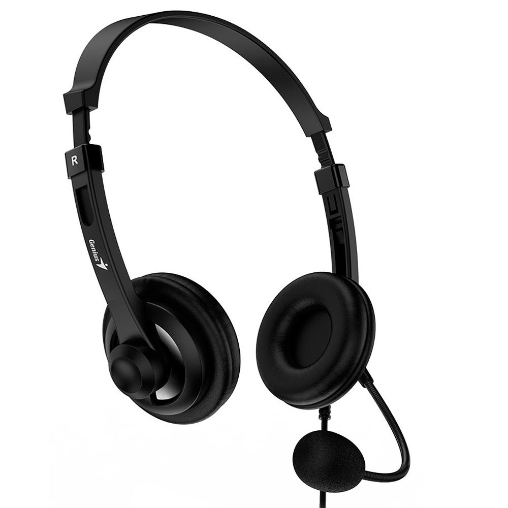 Auriculares GENIUS con diadema USB HS-230U Negro (3)