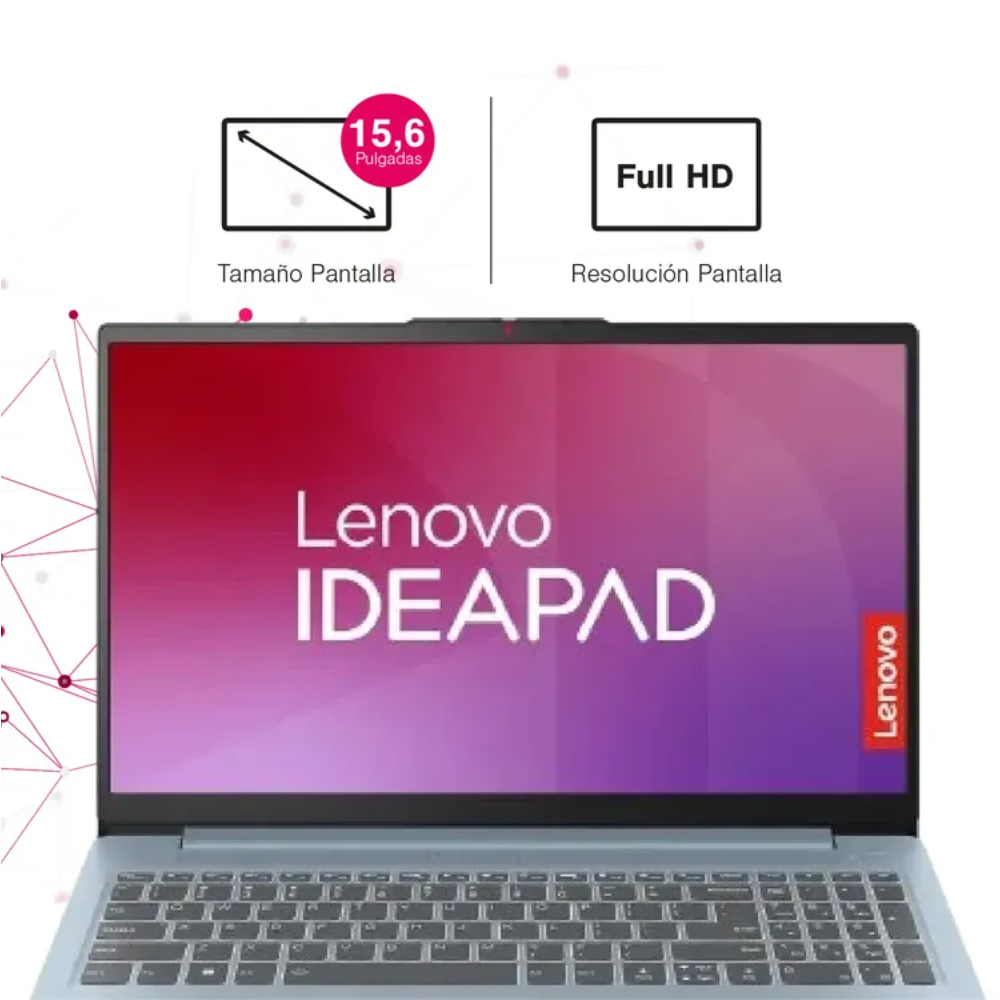 Portátil Lenovo IP Slim 3 15IRH8 Intel Core i7 13620H 15,6 Pulgadas FHD Memoria 16GB Estado Solido 512GB Windows 11 Home con Lector de Huella Color Gris (3)
