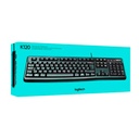 Teclado LOGITECH K120 QWERTY COLOR  Negro