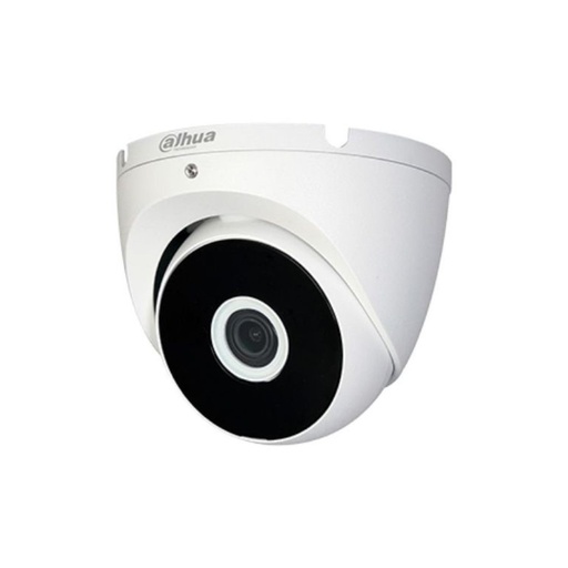 [DH-HAC-T2A21N-2.8MM] Camara Dahua Domo, 2MP, Lente fijo 2,8mm, 4en1 (CVI/TVI/AHD/CVBS), DWDR, Smart IR20m, Metalica, 12VDC.