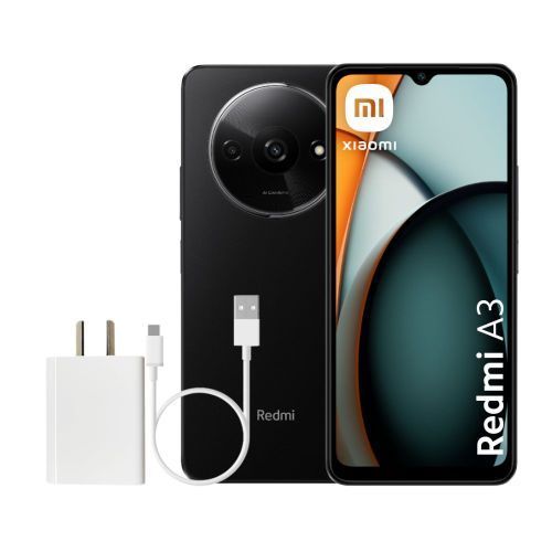 [2312CRNCCL-3+64GB-NEGRO OCASO] Celular Xiaomi Redmi A3 Midnight Black 3GB + 64GB (Colombia)