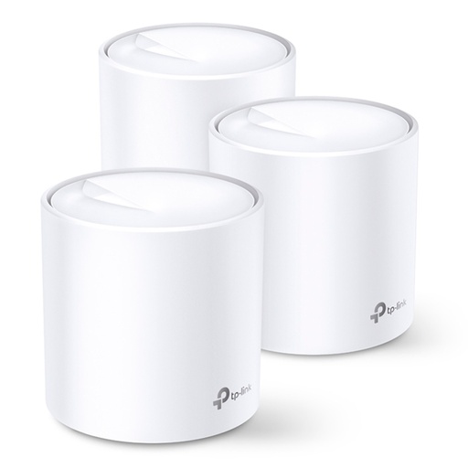 [Deco X20(3-pack)] Router TPLINK Sistema Mesch Deco 3 Nodos AX1800 Sistema Wi-FI Completo en malla Tecnología Wi-Fi 6