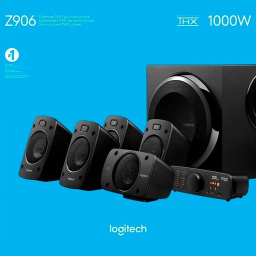 [980-000467] Parlante LOGITECH Z906 1000watts COLOR Negro