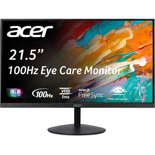 [UM.WS2AA.E02] Monitor SB222Q E Ultra Slim 21.5 FHD Panel IPS 100Hz AMD 
