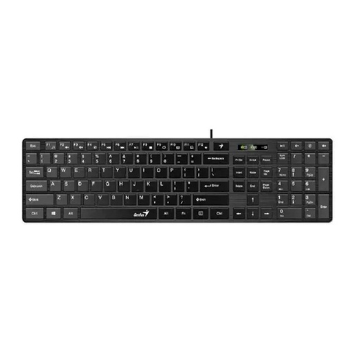 [31310017401] Teclado GENIUS Slimstar 126 QWERTY Numérico COLOR Negro