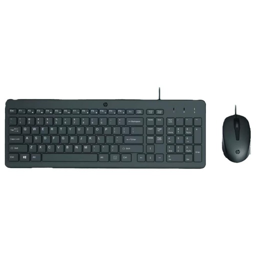[240J7AA#ABM] Combo Teclado y Mouse Alámbrico HP 150 (Negro)
